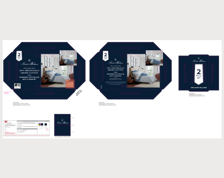 BROOKS Pele Palms Stamp Navy